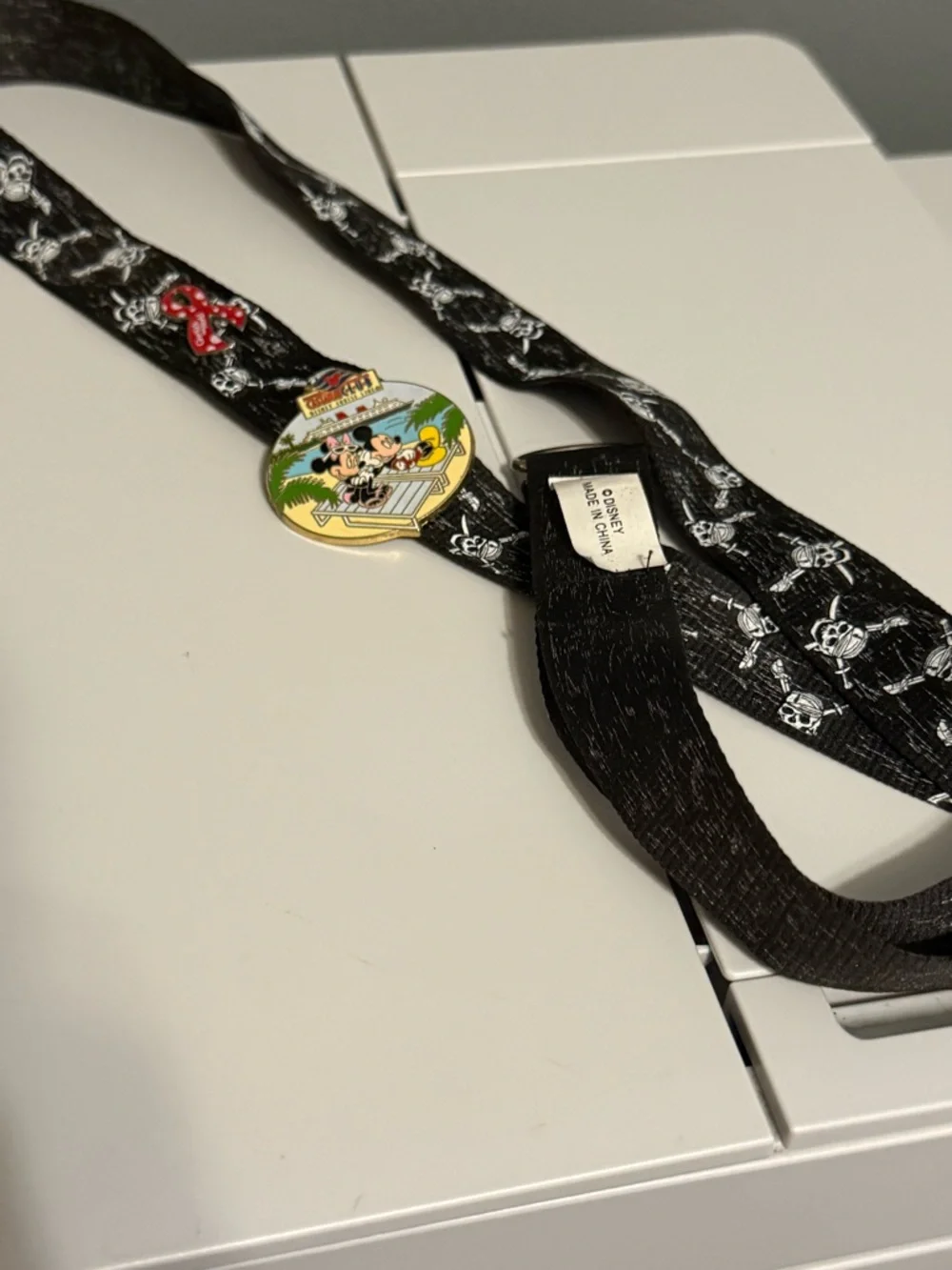 Disney Pirates of the Caribbean Lanyard with 2006 DCL Castaway Club Pin